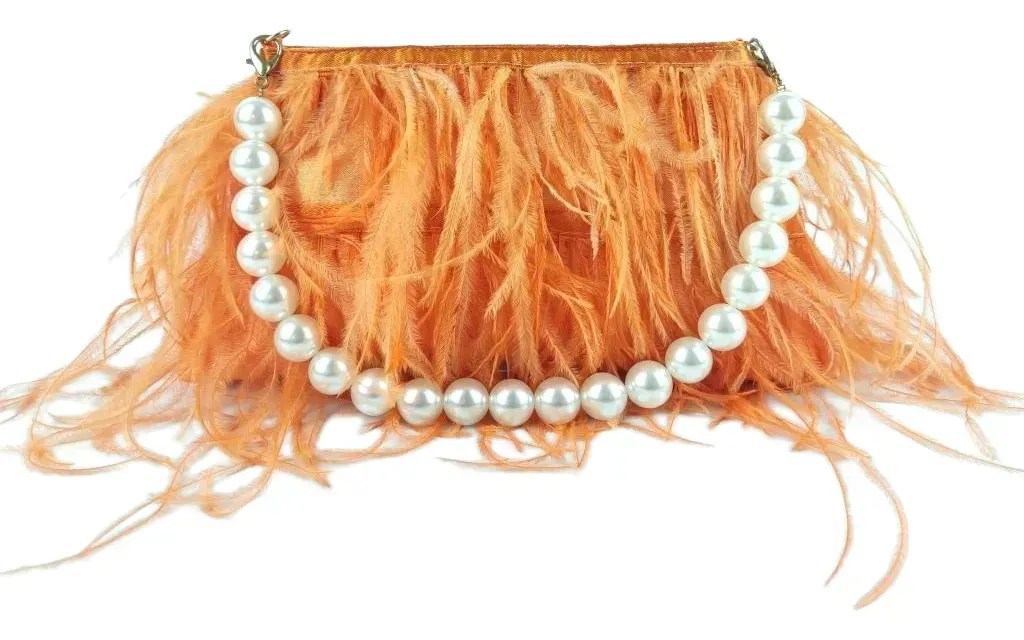 Bolsa de Plumas Laranja