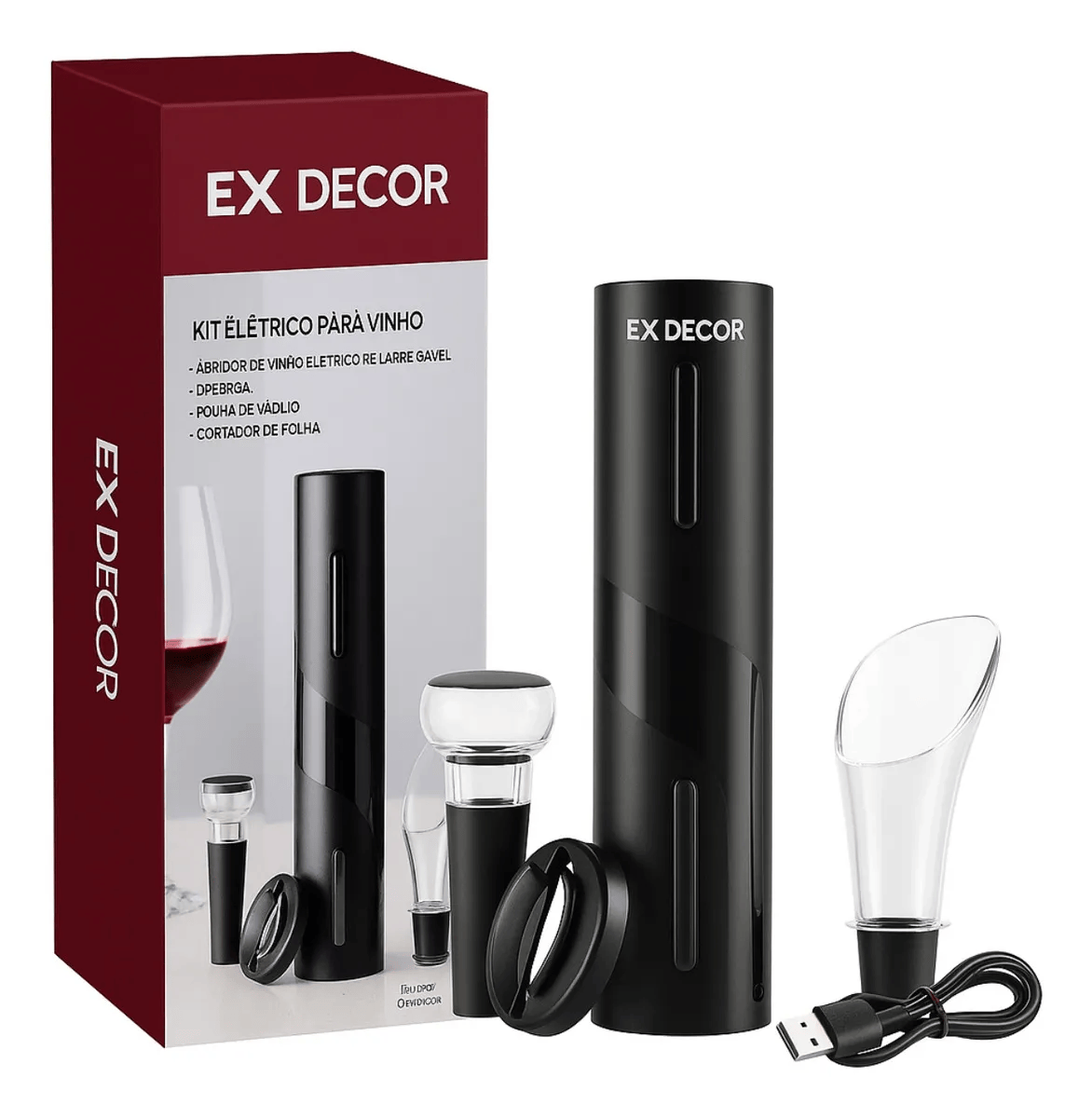 Abridor de Vinho Elétrico