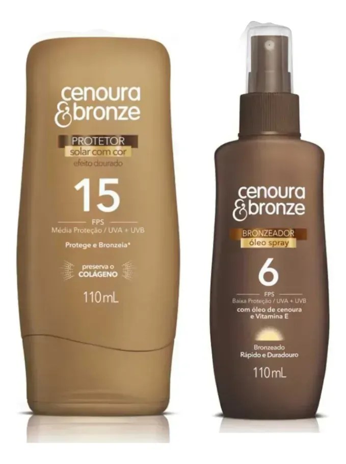 Kit Bronzeador Cenoura&amp;Bronze