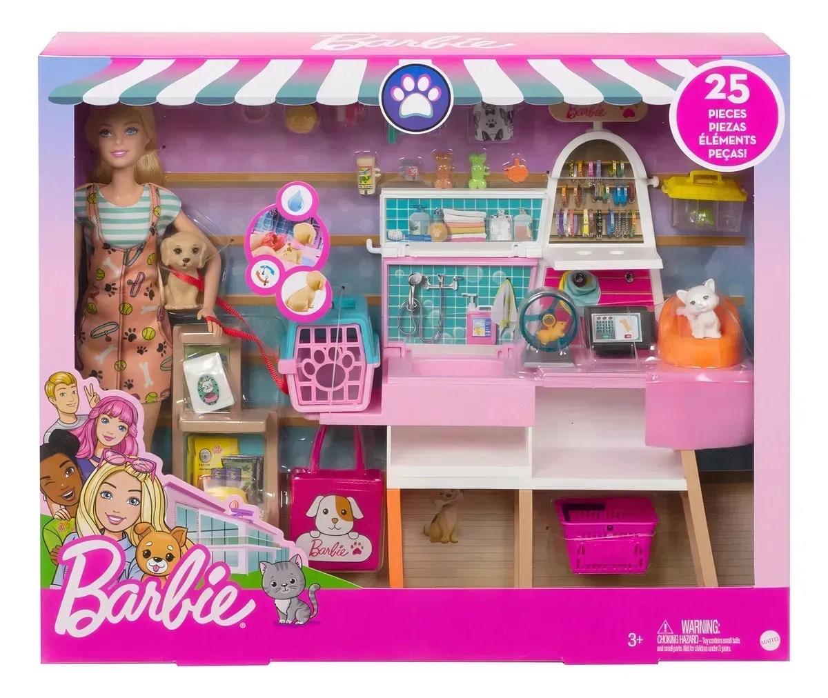 Barbie Playset Pet Shop - Mattel