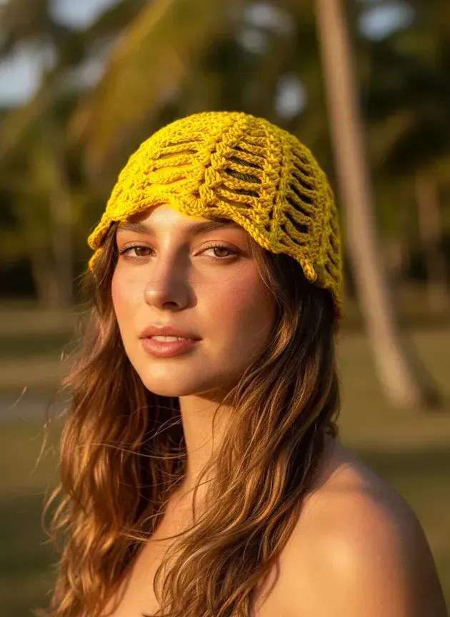 Headpiece de crochê