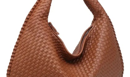 Bolsa de Ombro Couro Trançado