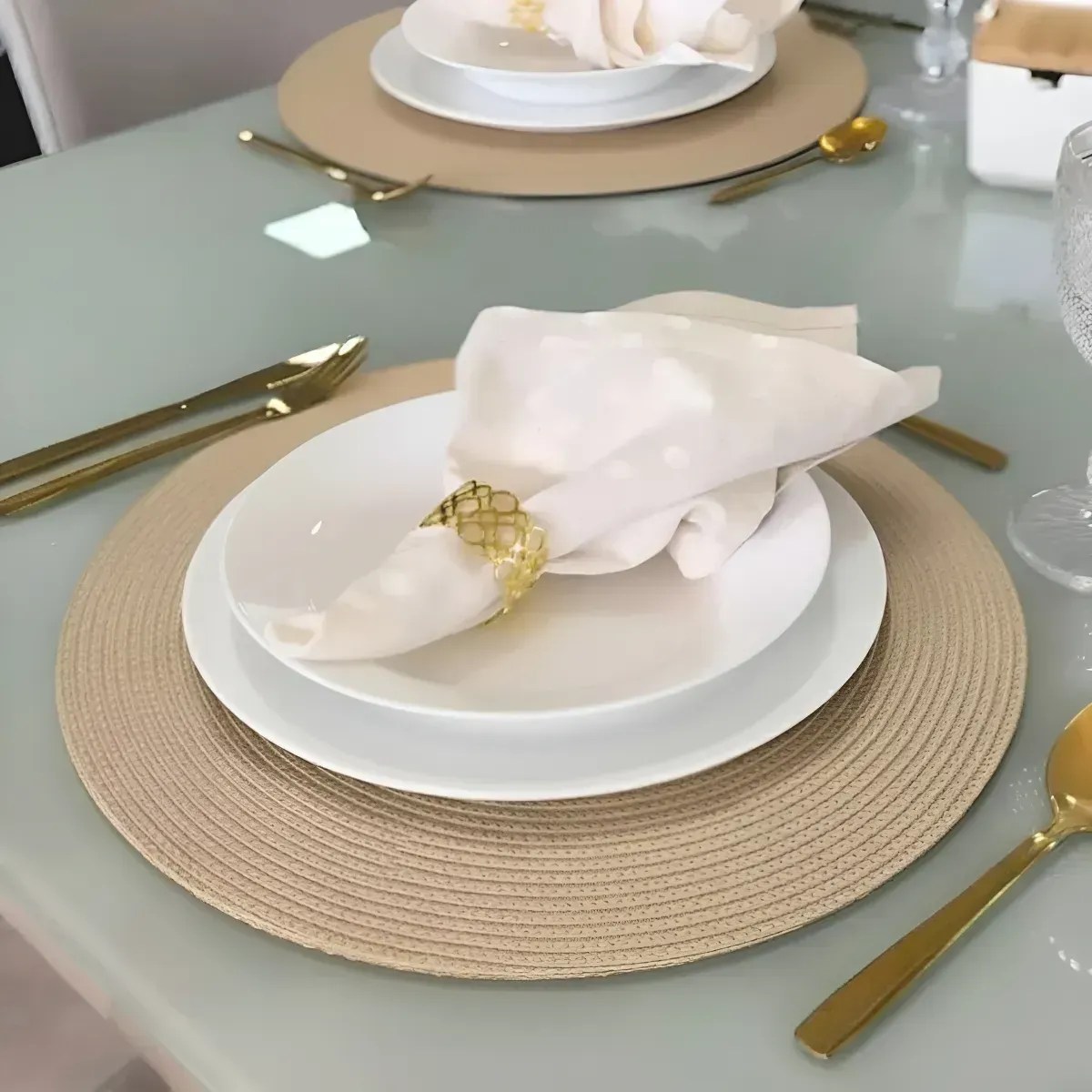 Sousplat Bege Inovare Decorações